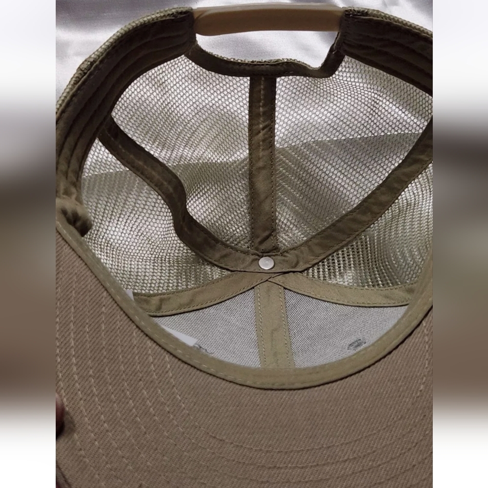 Tremblant Snapback Cap Hat Trucker Baseball Blue Tan - Picture 5 of 6